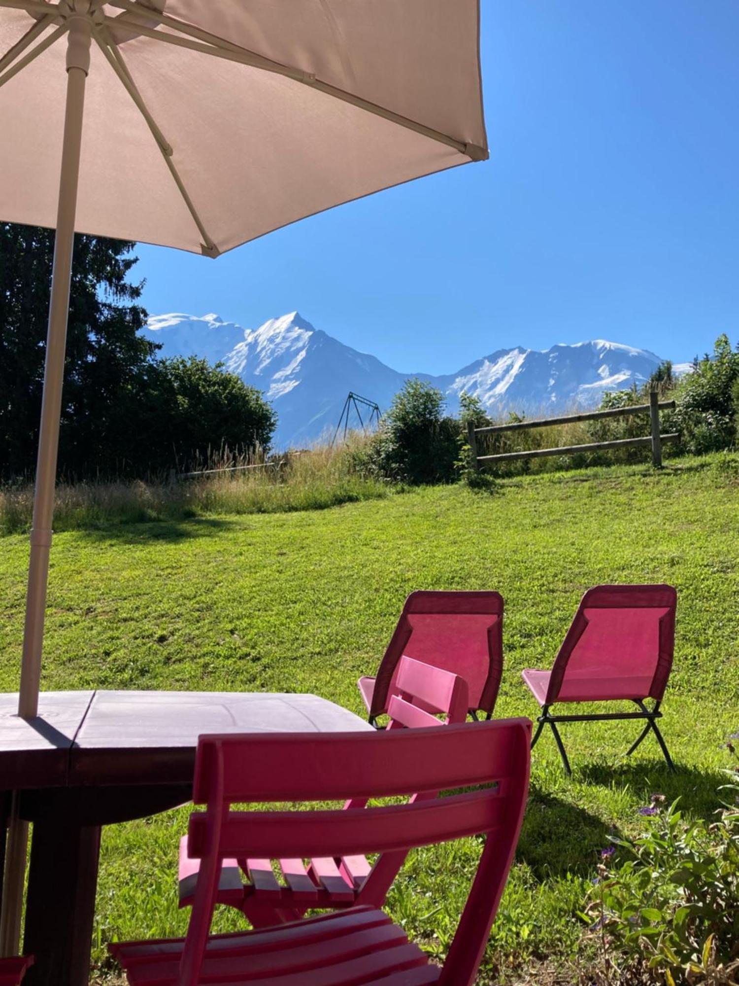 شقة Marie Mont Blanc Vue Mont Blanc سا جيرفي لي با المظهر الخارجي الصورة