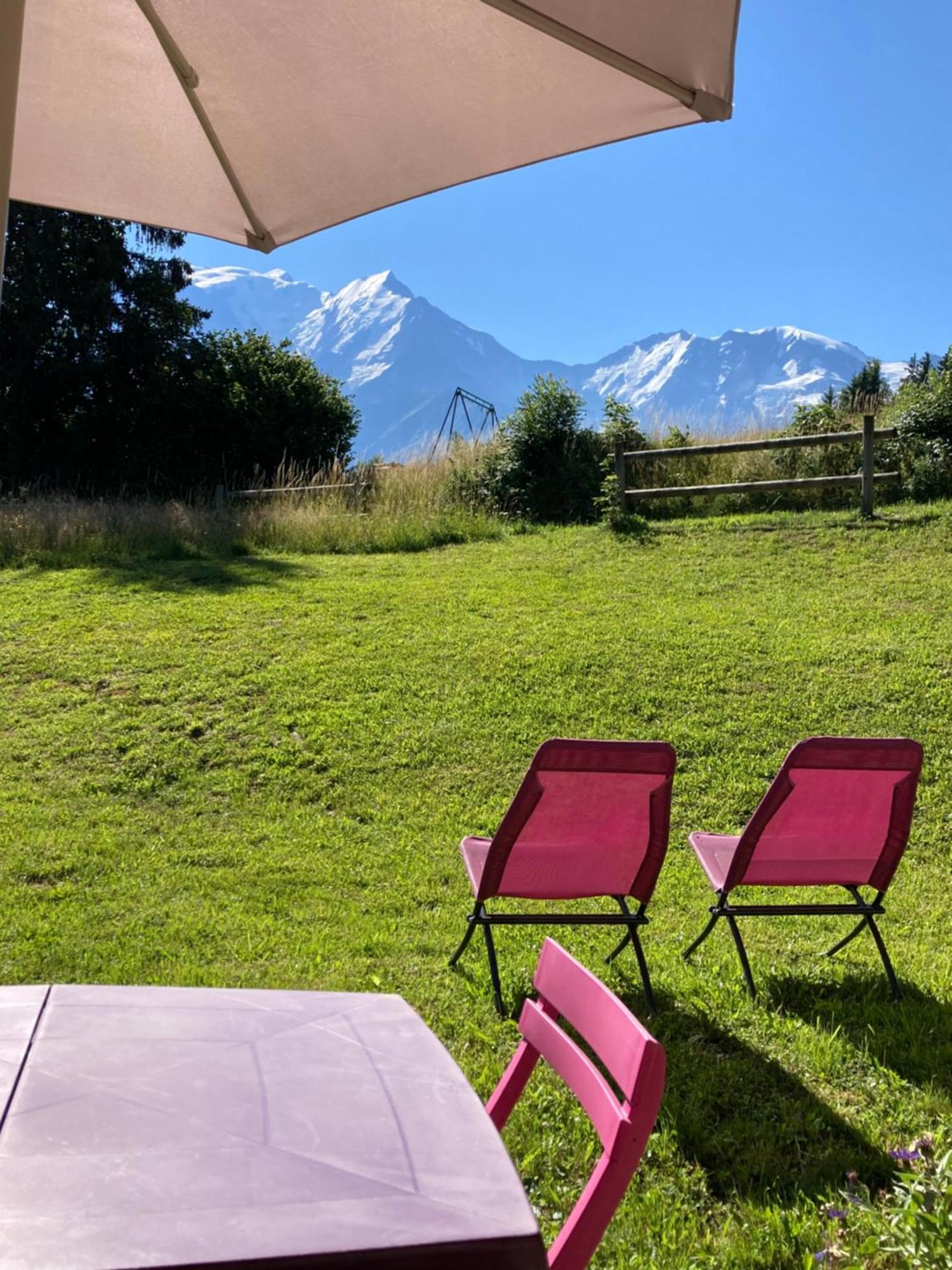 شقة Marie Mont Blanc Vue Mont Blanc سا جيرفي لي با المظهر الخارجي الصورة